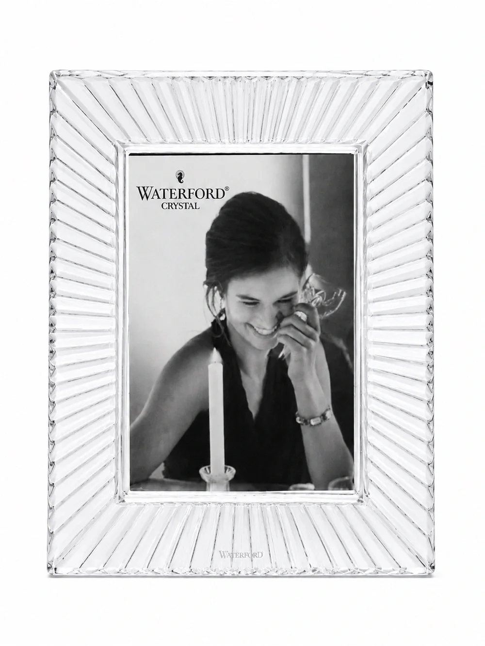 Waterford Crystal Somerset 4x6 Picture Frame 7x9 Authentic Etched Lead Glass New